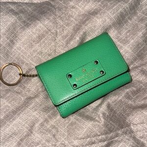 Kate Spade Vibrant Green Key Holder Wallet